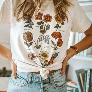 Wildflower Bloom Chart T-shirt